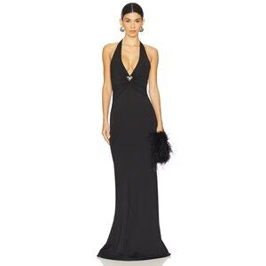 with mesh long dresses Sunflower Black Mesh Maxi Dress - US 0